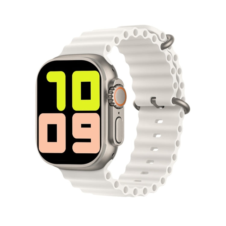 T800 Ultra 1,99 pollici Ocean Silicone Band Smart Watch Supporto Frequenza cardiaca / ECG, Ocean Silicone Band (Black), Ocean Silicone Band (White), Ocean Silicone Band (Yellow)