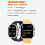 T800 Ultra 1,99 pollici Ocean Silicone Band Smart Watch Supporto Frequenza cardiaca / ECG, Ocean Silicone Band (Black), Ocean Silicone Band (White), Ocean Silicone Band (Yellow)