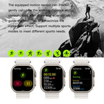 T800 Ultra 1,99 pollici Ocean Silicone Band Smart Watch Supporto Frequenza cardiaca / ECG, Ocean Silicone Band (Black), Ocean Silicone Band (White), Ocean Silicone Band (Yellow)