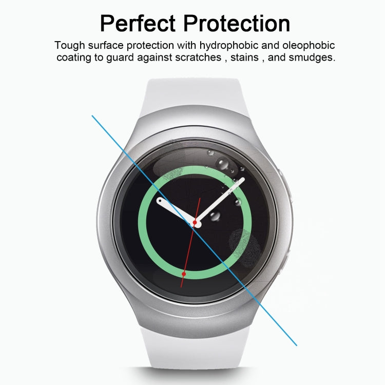 2 PZ ENKAY Hat-Prince per Samsung Gear S2 Smart Watch 0,2 mm 9H Durezza superficiale 2.15D Pellicola per schermo in vetro temperato antideflagrante
