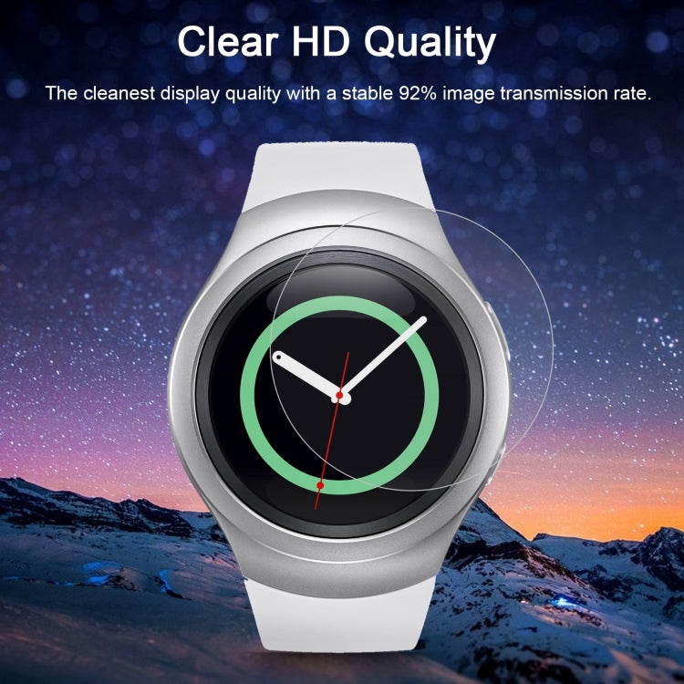 2 PZ ENKAY Hat-Prince per Samsung Gear S2 Smart Watch 0,2 mm 9H Durezza superficiale 2.15D Pellicola per schermo in vetro temperato antideflagrante