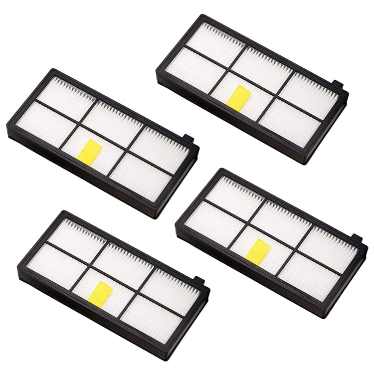 4pcs Universal Replacement Robot Vacuum Cleaner HEPA Filter for iRobot 870/800/880/960/980