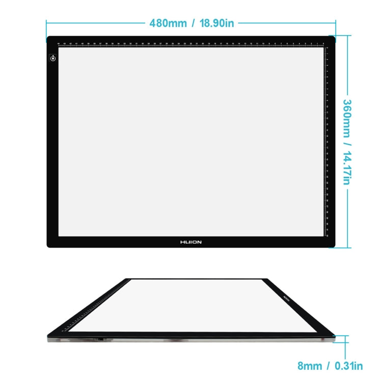 Huion LA3 LED Tracing Pad Scatola luminosa per artigianato artistico