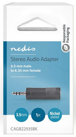 Adattatore audio stereo 3,5 mm maschio - 6,35 mm Femmina CAGB22935BK 5412810288212 ND2775