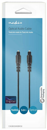 Cavo Audio Ottico TosLink maschio-TosLink maschio 5m CAGB25000BK50 5412810288472 ND4576