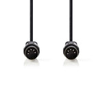 Cavo maschio DIN a 5 pin - Cavo maschio DIN a 5 pin - 2.0 m - Nero