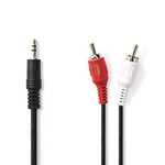 Cavo Audio Stereo | Maschio da 3,5 mm - 2x RCA maschio | 1,5 m | Nero
CAGP22200BK15 Codice EAN: 5412810280797Cavo Audio Stereo | Maschio da 3,5 mm - 2x RCA maschio | 1,5 m | Nero
CAGP22200BK15 Codice EAN: 5412810280797