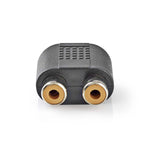 Adattatore audio stereo Maschio da 3,5 mm - 2x Femmina RCA 10 pezzi Nero 5412810298747 541281029874  CAGP22940BK ND2765