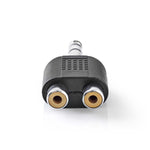 Adattatore audio stereo Maschio da 6,35 mm - 2x Femmina RCA 10 pezzi Nero 5412810298761 541281029876  CAGP23945BK ND2725