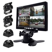 K0164 Monitor per retromarcia con quattro telecamere per visione notturna a infrarossi per auto HD da 7 pollici, K0164