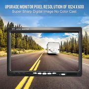 K0164 Monitor per retromarcia con quattro telecamere per visione notturna a infrarossi per auto HD da 7 pollici, K0164