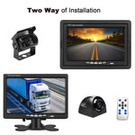 K0164 Monitor per retromarcia con quattro telecamere per visione notturna a infrarossi per auto HD da 7 pollici, K0164