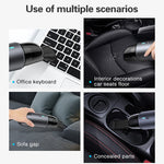 Aspirapolvere potente portatile senza fili portatile da 90 W per auto/casa, Navy Blue, White