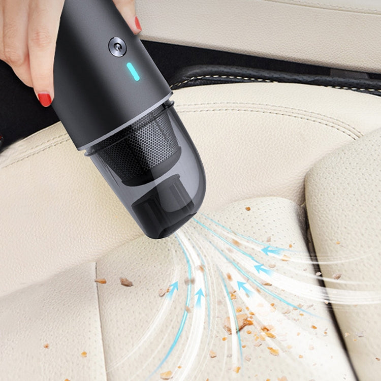 Aspirapolvere potente portatile senza fili portatile da 90 W per auto/casa, Navy Blue, White