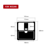 Per Nissan 350z 2003-2009 3 pezzi adesivo decorativo per luce di lettura per auto, guida a destra e a sinistra universale, Car Reading Light