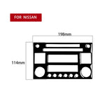 Per Nissan 350Z 2003-2009 Autoradio CD Pannello di riproduzione Adesivi decorativi, Guida a destra e a sinistra Universale, Car CD Radio Playback Panel