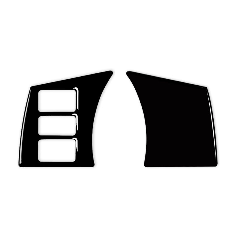 Per Nissan 350Z 2003-2009 2 pezzi pulsante volante per auto telaio tipo C adesivi decorativi, guida a destra e a sinistra universale, Car Steering Wheel Button Frame Type C