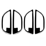 Per BMW Serie 5 F10 2011-2017 4 pezzi Adesivo decorativo per telaio maniglia portiera auto, Guida sinistra e destra universale, Door Handle Frame