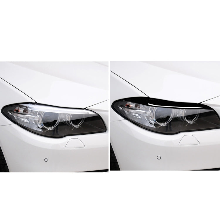 Per BMW Serie 5 F10 2014-2016 Adesivo decorativo per sopracciglio della lampada per auto, guida a destra e a sinistra universale, For BMW 5 Series F10 2014-2016 Lamp Eyebrow