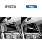 Per BMW Serie 5 F10 2011-2017 Adesivo decorativo per cornice uscita aria laterale auto, Guida a sinistra, Side Air Outlet Frame,Left Drive