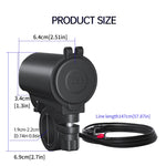 ZH-723F5 Caricatore per auto doppio USB a ricarica rapida per telefono cellulare QC3.0 per auto/moto