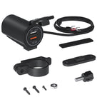 ZH-723F5 Caricatore per auto doppio USB a ricarica rapida per telefono cellulare QC3.0 per auto/moto