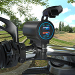 ZH-723F5 Caricatore per auto doppio USB a ricarica rapida per telefono cellulare QC3.0 per auto/moto
