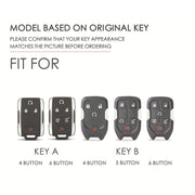 Per Chevrolet GMC / Colorad Custodia protettiva in pelle per chiavi auto a 6 pulsanti C160, 6-button