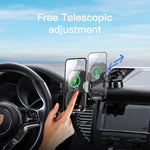 Yesido C197 15W 2 in 1 Set di supporti per auto con ricarica wireless a ventosa, C197