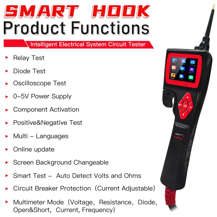 Strumento diagnostico analizzatore intelligente del circuito per auto TopDiag P200, TopDiag P200
