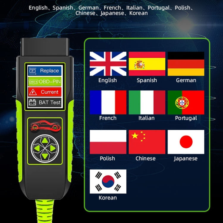 TopDiag BT400 Strumento diagnostico analizzatore intelligente per batteria per auto 4 in 1, TopDiag BT400