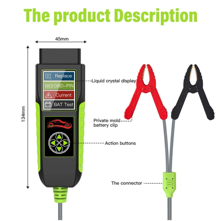TopDiag BT400 Strumento diagnostico analizzatore intelligente per batteria per auto 4 in 1, TopDiag BT400