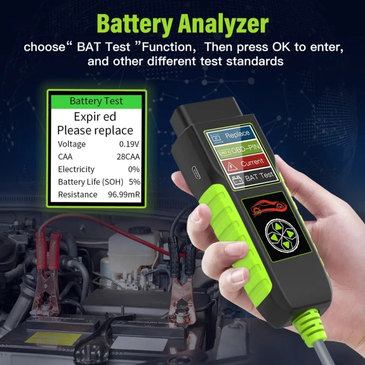 TopDiag BT400 Strumento diagnostico analizzatore intelligente per batteria per auto 4 in 1, TopDiag BT400