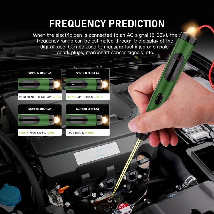 Strumento di misurazione della tensione di carico positivo con display digitale per auto TopDiag P50 con luce, TopDiag P50