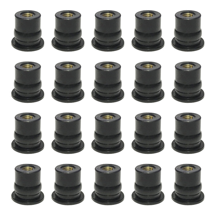 Dadi in ottone per parabrezza universale per moto 20 in 1 M6, M6