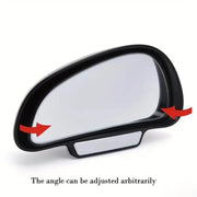 3R-091 Specchio grandangolare regolabile per punto cieco dell'auto, retrovisore sinistro, 3R-091 (Black), 3R-091