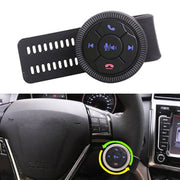Telecomando universale per volante a forma di cinturino, telecomando multimediale per auto, pulsante wireless, Strap Shape Black, Strap Shape Silver