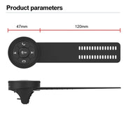 Telecomando universale per volante a forma di cinturino, telecomando multimediale per auto, pulsante wireless, Strap Shape Black, Strap Shape Silver