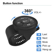 Telecomando universale per volante a forma di cinturino, telecomando multimediale per auto, pulsante wireless, Strap Shape Black, Strap Shape Silver