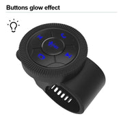 Telecomando universale per volante a forma di cinturino, telecomando multimediale per auto, pulsante wireless, Strap Shape Black, Strap Shape Silver