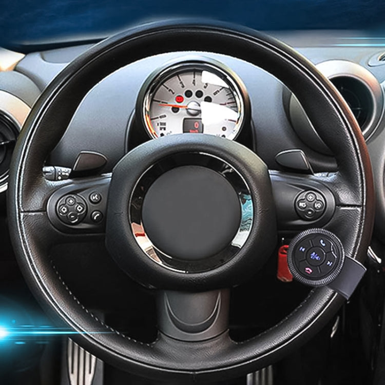 Telecomando universale per volante a forma di cinturino, telecomando multimediale per auto, pulsante wireless, Strap Shape Black, Strap Shape Silver