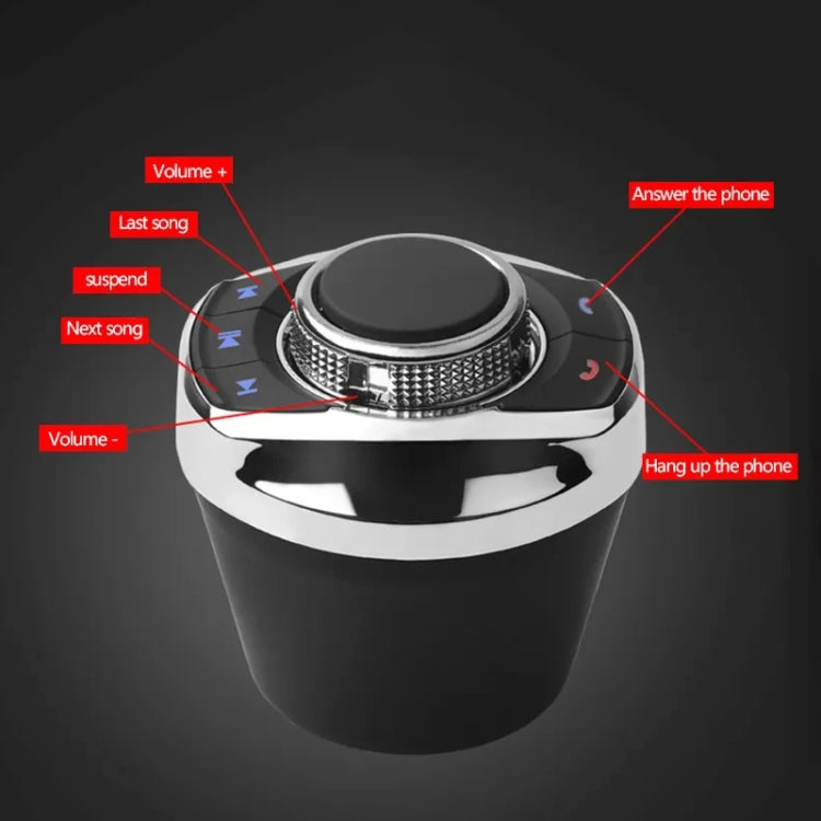 Portabicchieri multifunzionale per auto Pulsante manopola wireless Pulsante volante Telecomando senza luce, without Light
