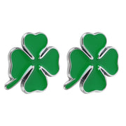 2 pezzi di quadrifoglio simbolo della fortuna distintivo etichettatura adesivo styling decorazione auto, dimensioni: 2x2x0,2 cm, Size: 2x2x0.2cm