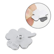 2 pezzi di quadrifoglio simbolo della fortuna distintivo etichettatura adesivo styling decorazione auto, dimensioni: 2x2x0,2 cm, Size: 2x2x0.2cm