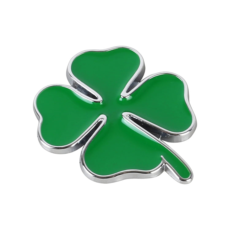 Quadrifoglio simbolo fortuna distintivo etichettatura adesivo styling decorazione auto, dimensioni: 4x3x0,3 cm, Size: 4x3x0.3cm