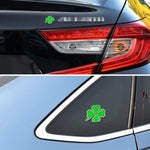 Quadrifoglio simbolo fortuna distintivo etichettatura adesivo styling decorazione auto, dimensioni: 4x3x0,3 cm, Size: 4x3x0.3cm