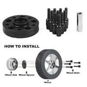 Per Mercedes-Benz Distanziale ruota centrale flangia mozzo ruota modificata per auto da 20 mm con viti M12x1,5, 20mm