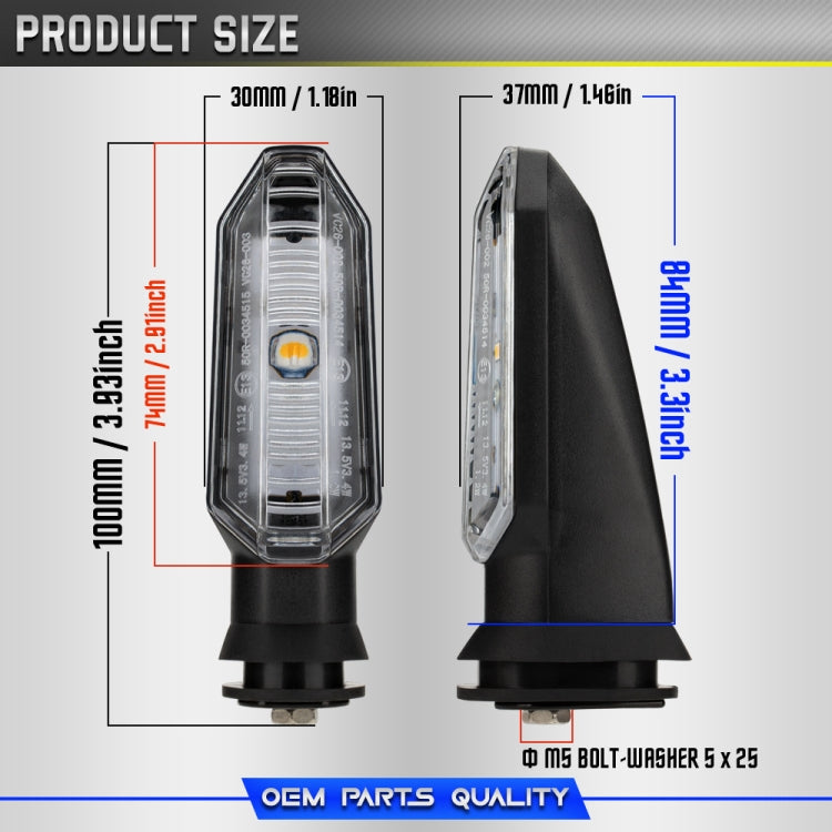 2 pz Per Honda RS150 XRE300 CRF300 X-ADV Moto LED Indicatori di direzione, For Honda RS150