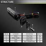 2 pz Per Honda RS150 XRE300 CRF300 X-ADV Moto LED Indicatori di direzione, For Honda RS150