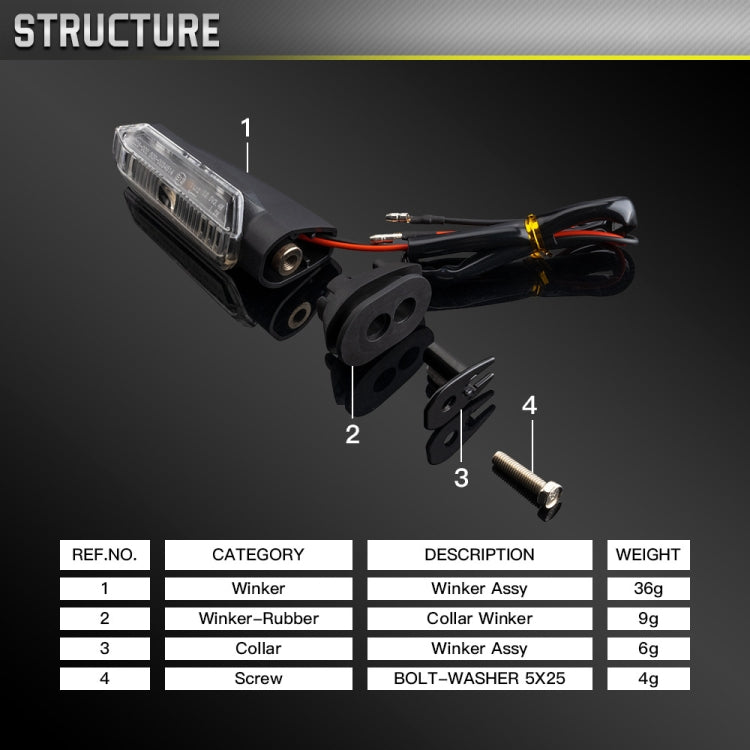 2 pz Per Honda RS150 XRE300 CRF300 X-ADV Moto LED Indicatori di direzione, For Honda RS150